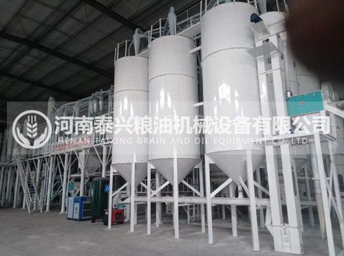 新乡辉县100吨玉米加工设备安装案例